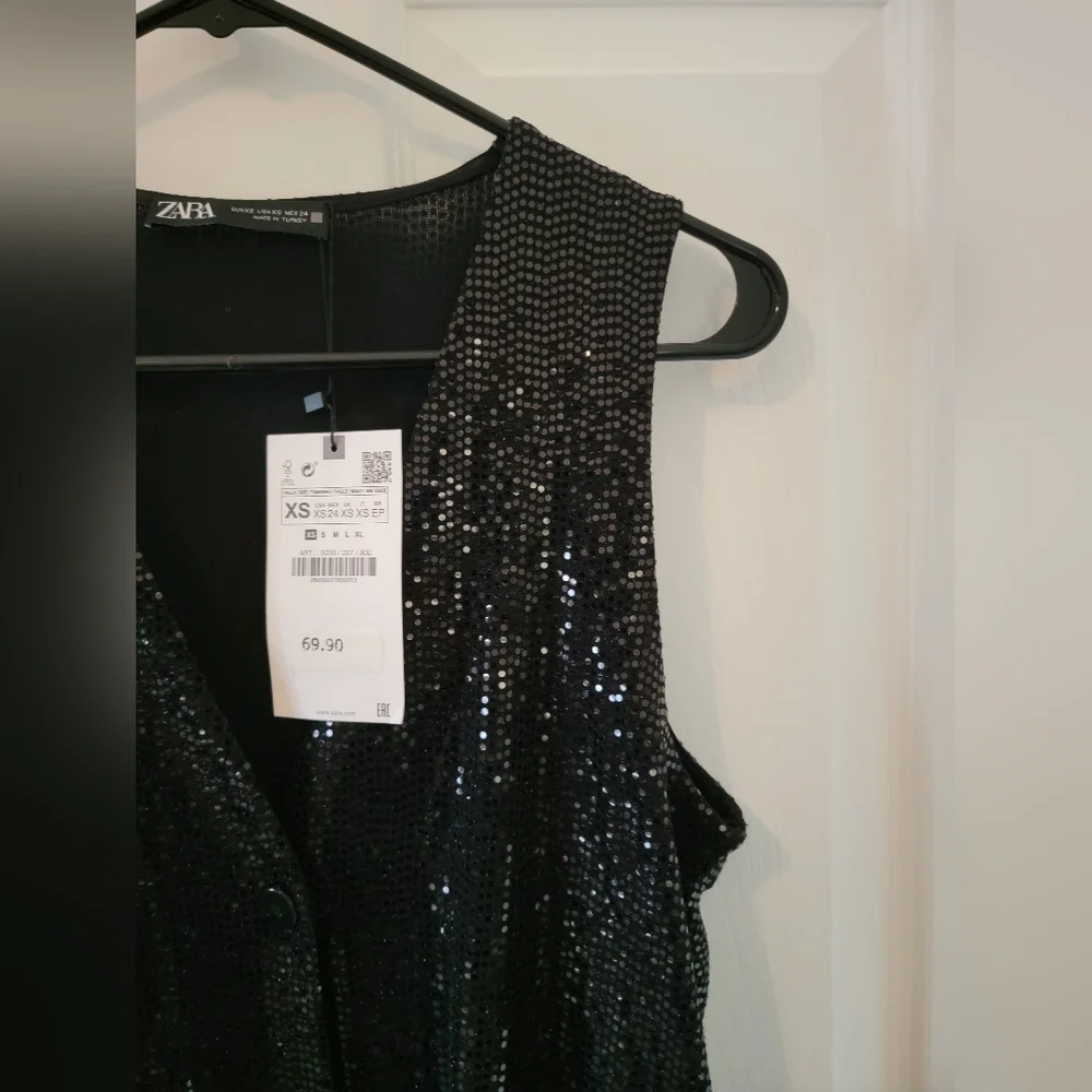 Zara Sparkly Vest Dress NWT - Picture 10 of 10